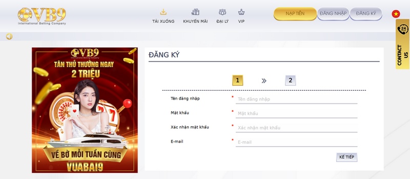 Hướng dẫn đăng ký VuaBai9 và các lưu ý quan trọng cần biết 1 Đăng Ký Tài Khoản Vb9 Nhanh Chóng An Toàn