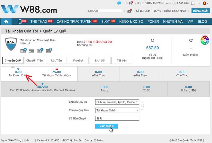 Nạp tiền W88 - Cách nhanh chóng để trải nghiệm kho game hot 3 Rút Tiền Từ Tài Khoản W88 Về Ngân Hàng Chỉ Với Vài Bước