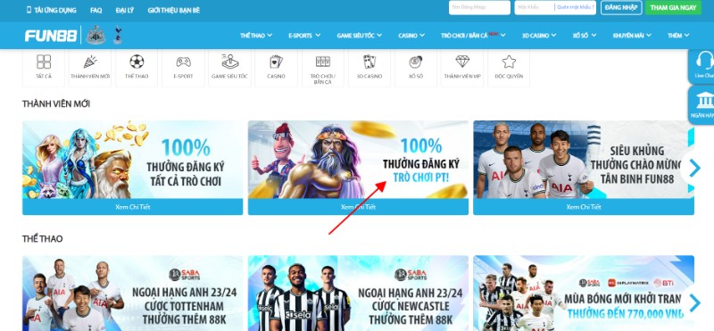 Khuyến mãi Fun88 - Đa dạng sự kiện siêu khủng tại nhà cái 2 Ưu Đãi Khủng Từ Nhà Cái Cho Anh Em Tham Gia Sảnh Pt