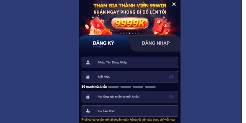 99WIN - Nhà Cái Được Đánh Giá Cao Tại Việt Nam Năm 2025 4 Cách Đăng Ký Tài Khoản Nhà Cái 99Win
